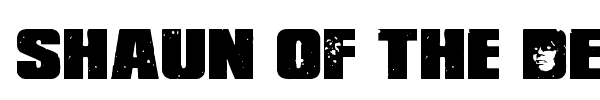 Shaun of the Dead font preview